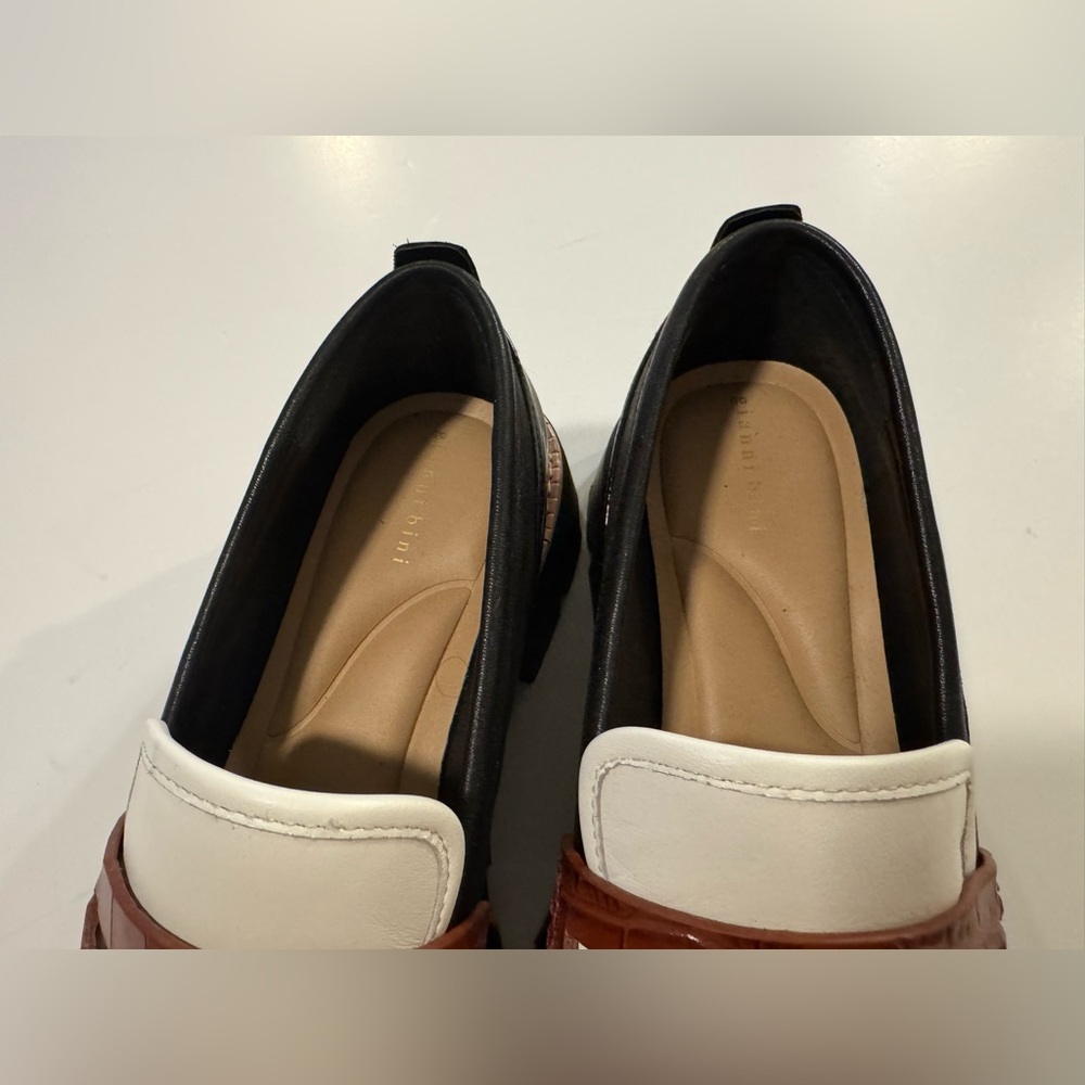 Gianna Bini Stylish Women's Loafers in White, Black and Brown - Picture 5 of 10